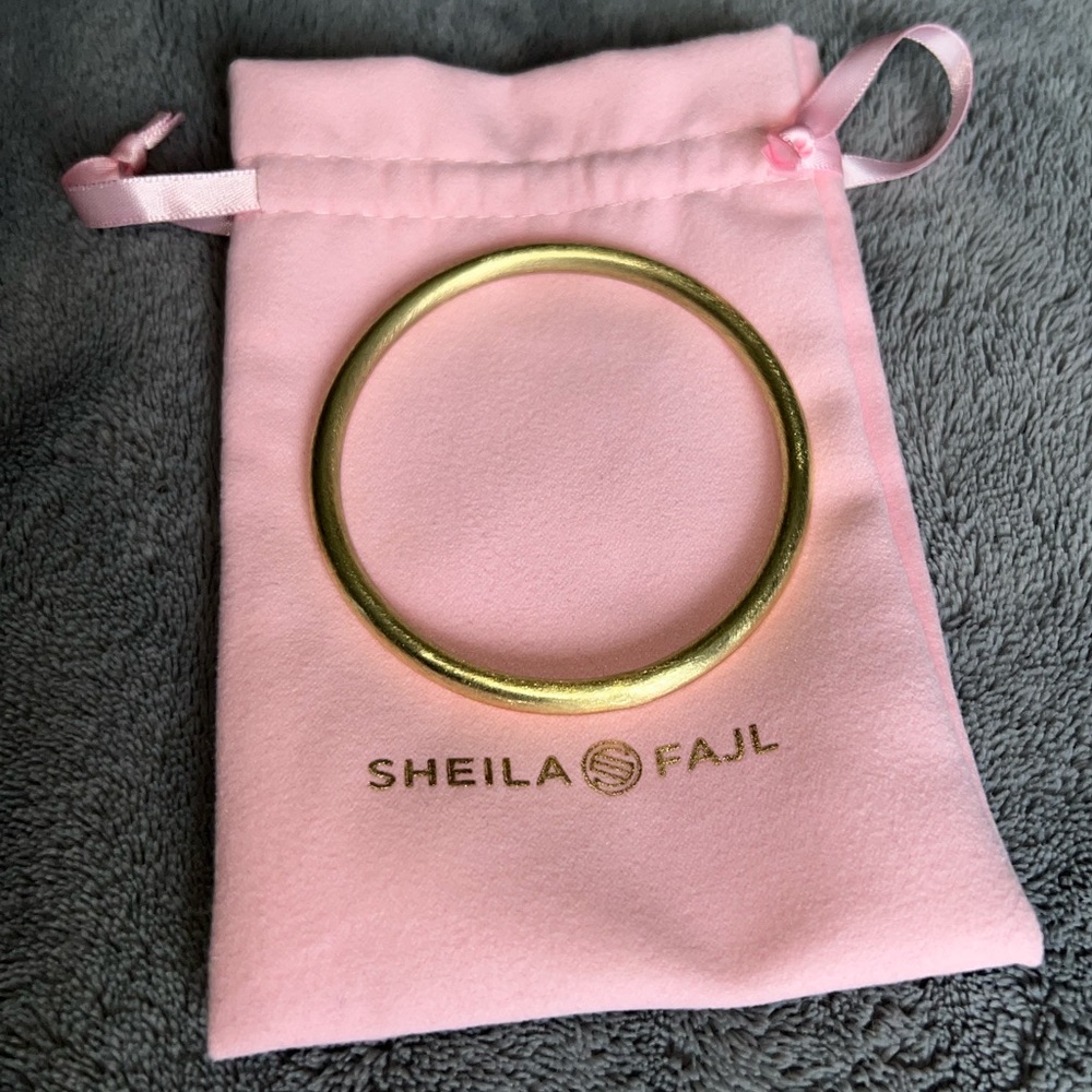 Sheila Fajl gold brushed bangle